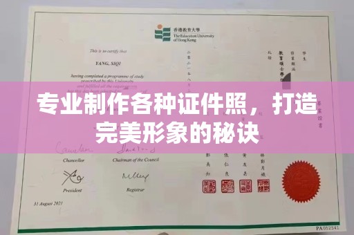康马专业制作各种证件照，打造完美形象的秘诀